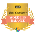 Best company work life balance 2018 badge